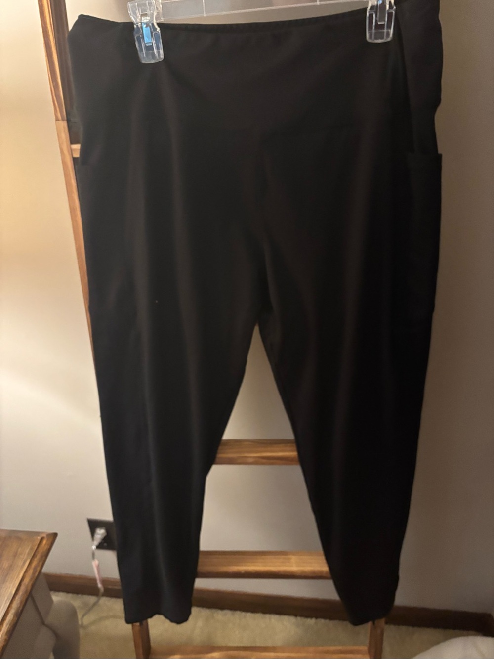 Others Follow Black Pull-On Leggings with Side Pocket